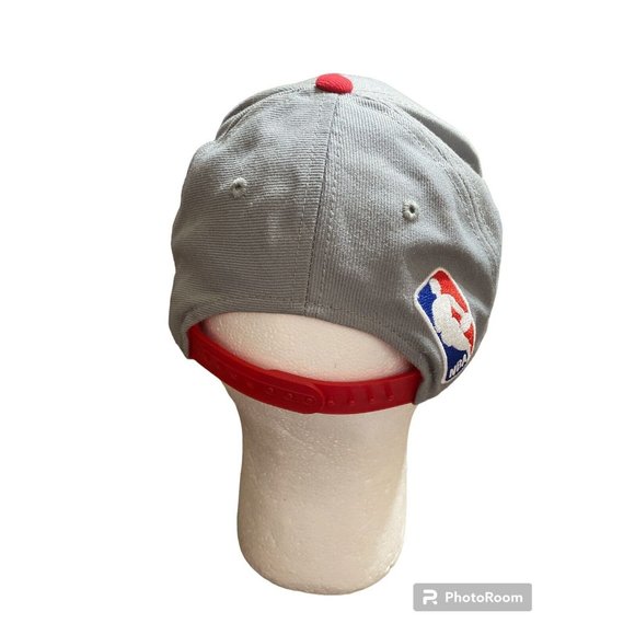 NBA Houston Rockets Hat Youth OSFM Gray and Red - Picture 3 of 6